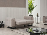 Nero 3-pieces (Sofa & Loveseat & Chair) Livingroom Set in Light Grey from Furnia - Luna Furniture