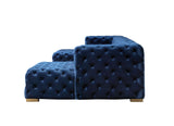 Neva Blue Velvet Double Chaise Sectional from Nova Furniture - Luna Furniture