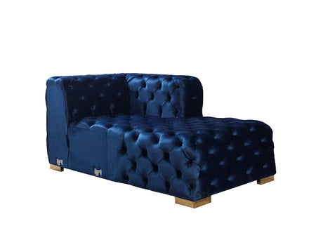 Neva Blue Velvet Double Chaise Sectional from Nova Furniture - Luna Furniture