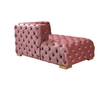 Neva Pink Velvet Double Chaise Sectional from Nova Furniture - Luna Furniture
