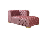 Neva Pink Velvet Double Chaise Sectional from Nova Furniture - Luna Furniture