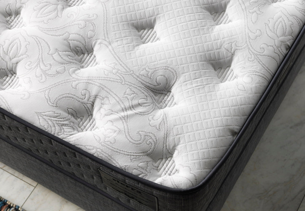 Nevada Full Storage Bed With Headboard in Grey from Furnia - Luna Furniture
