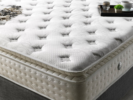 Nevada King Storage Bed With Headboard in Grey from Furnia - Luna Furniture