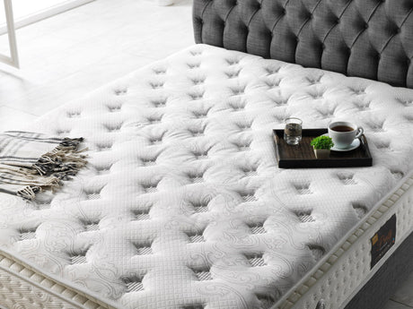 Nevada Full Storage Bed With Headboard in Grey from Furnia - Luna Furniture