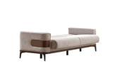 New Mood 3-pieces (Sofa & Loveseat & Chair) Livingroom Set in Cream from Furnia - Luna Furniture