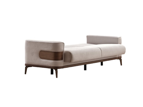 New Mood 3-pieces (Sofa & Loveseat & Chair) Livingroom Set in Cream from Furnia - Luna Furniture