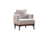 New Mood Chair in Cream from Furnia - Luna Furniture