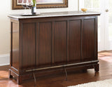 Newbury Cherry/Silverstone Top Bar Unit (KD) from Steve Silver - Luna Furniture