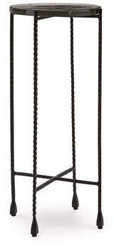 Newgoren Clear/Black Accent Table from Ashley - Luna Furniture