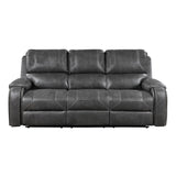 Newnan Gray Double Reclining Sofa from Homelegance - Luna Furniture