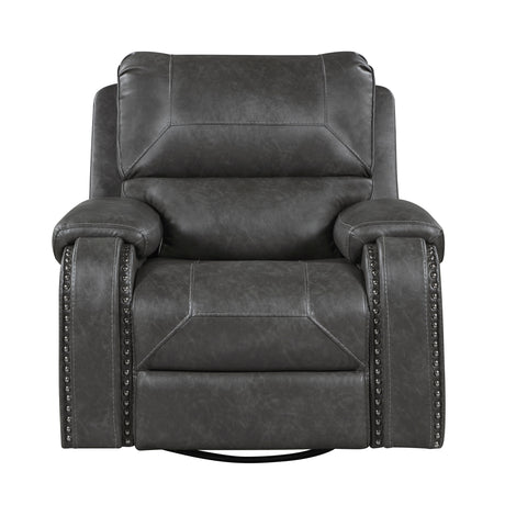 Newnan Gray Swivel Glider Reclining Chair from Homelegance - Luna Furniture