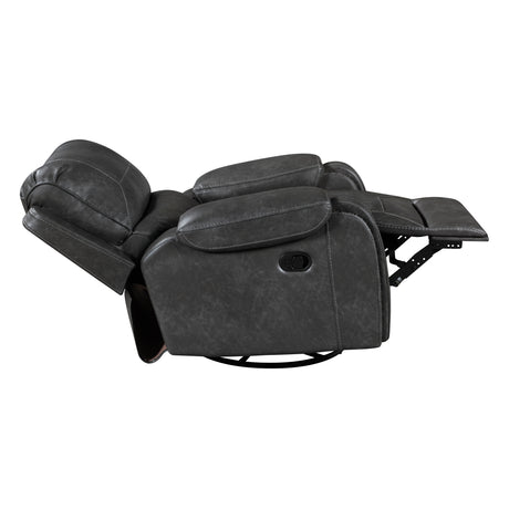 Newnan Gray Swivel Glider Reclining Chair from Homelegance - Luna Furniture