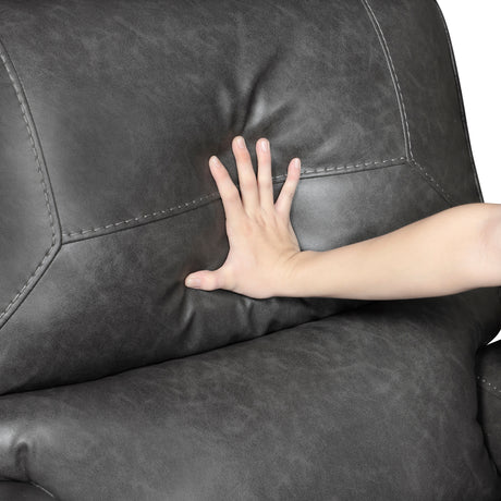 Newnan Gray Swivel Glider Reclining Chair from Homelegance - Luna Furniture