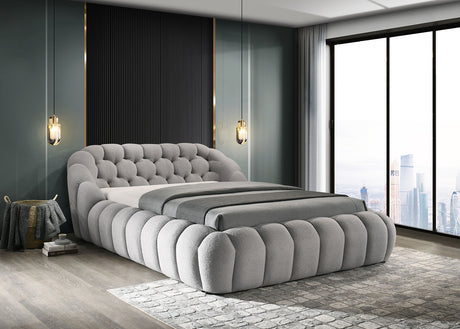 Newquay Gray Queen Bed from Furniture of America - Luna Furniture