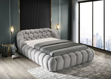 Newquay Gray King Bed from Furniture of America - Luna Furniture