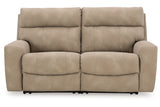 Next-Gen DuraPella Sand 2-Piece Power Reclining Sectional Loveseat from Ashley - Luna Furniture
