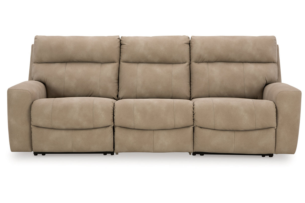 Next-Gen DuraPella Sand 3-Piece Power Reclining Sectional Sofa from Ashley - Luna Furniture