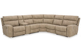 Next-Gen DuraPella Sand 6-Piece Power Reclining Sectional from Ashley - Luna Furniture