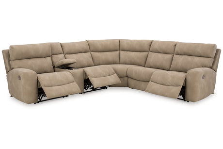 Next-Gen DuraPella Sand 6-Piece Power Reclining Sectional from Ashley - Luna Furniture