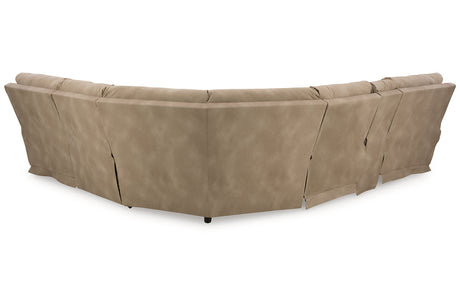 Next-Gen DuraPella Sand 6-Piece Power Reclining Sectional from Ashley - Luna Furniture