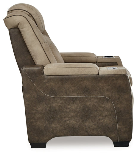 Next-Gen DuraPella Sand Power Reclining Loveseat and Power Recliner from Ashley - Luna Furniture