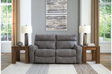 Next-Gen DuraPella Slate 2-Piece Power Reclining Sectional Loveseat from Ashley - Luna Furniture