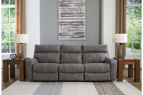 Next-Gen DuraPella Slate 3-Piece Power Reclining Sectional Sofa from Ashley - Luna Furniture