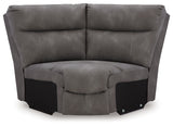 Next-Gen DuraPella Slate 5-Piece Power Reclining Sectional from Ashley - Luna Furniture