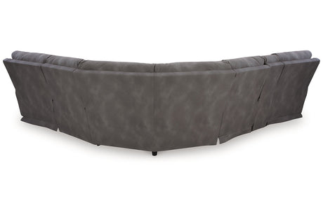 Next-Gen DuraPella Slate 6-Piece Power Reclining Sectional from Ashley - Luna Furniture