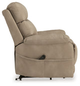 Next-Gen Durapella Sand Power Lift Recliner from Ashley Furniture - Luna Furniture