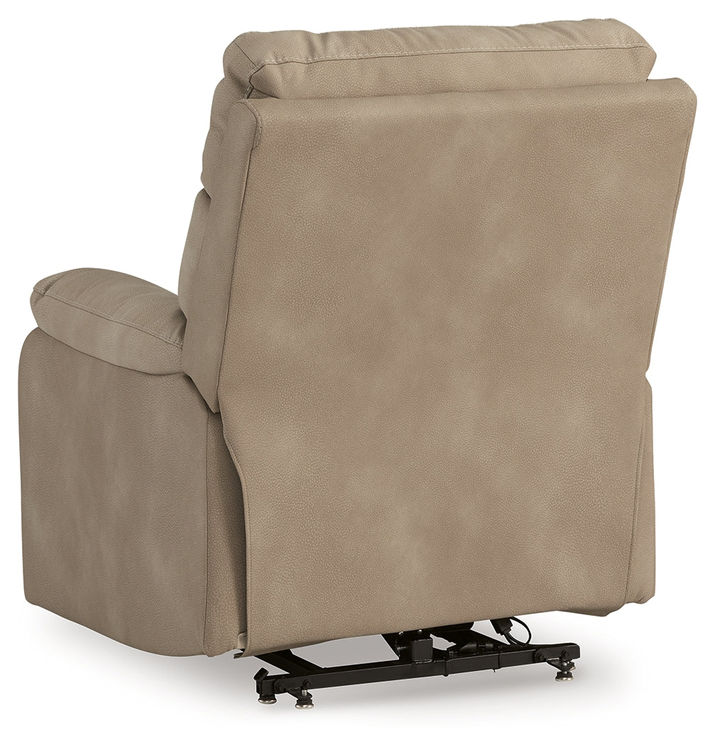 Next-Gen Durapella Sand Power Lift Recliner - Luna Furniture