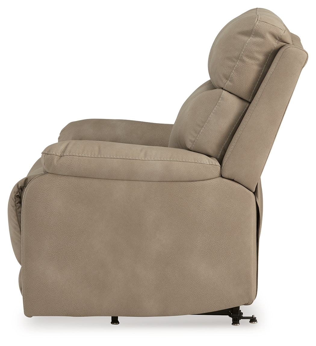 Next-Gen Durapella Sand Power Lift Recliner from Ashley Furniture - Luna Furniture