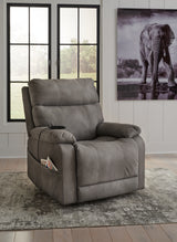Next-Gen Durapella Slate Power Lift Recliner from Ashley Furniture - Luna Furniture