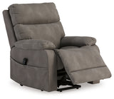 Next-Gen Durapella Slate Power Lift Recliner from Ashley Furniture - Luna Furniture