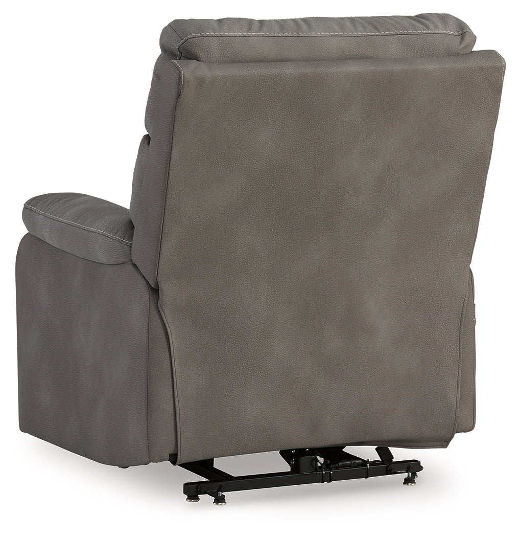 Next-Gen Durapella Slate Power Lift Recliner from Ashley Furniture - Luna Furniture