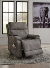 Next-Gen Durapella Slate Power Lift Recliner from Ashley Furniture - Luna Furniture
