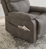 Next-Gen Durapella Slate Power Lift Recliner from Ashley Furniture - Luna Furniture