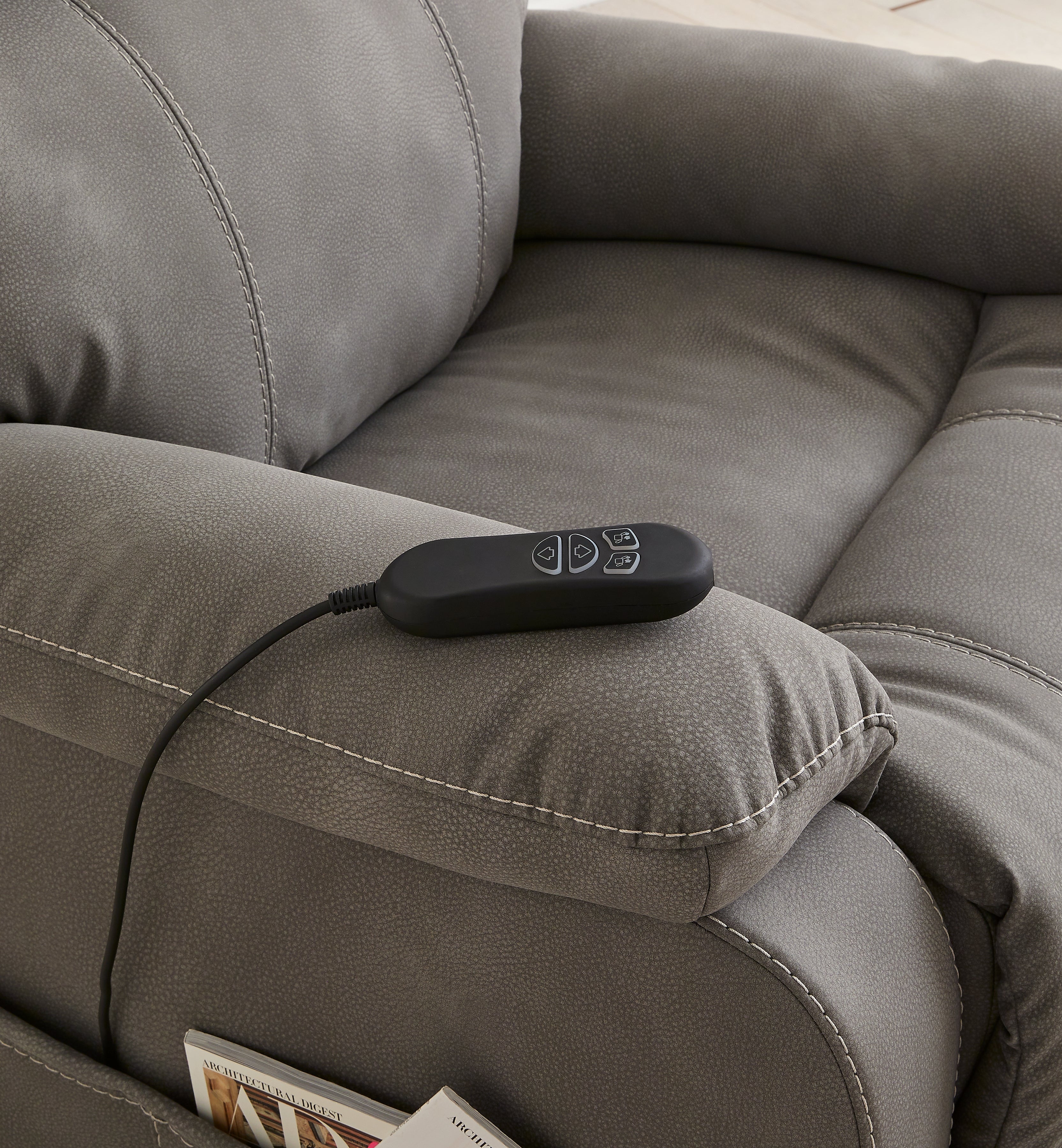 Next-Gen Durapella Slate Power Lift Recliner - Luna Furniture