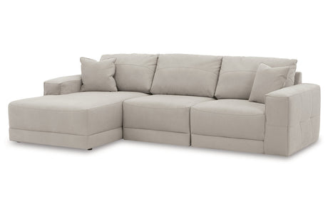 Next-Gen Gaucho Gray 3-Piece LAF Chaise Sectional from Ashley - Luna Furniture