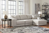 Next-Gen Gaucho Gray 3-Piece RAF Chaise Sectional from Ashley Furniture - Luna Furniture