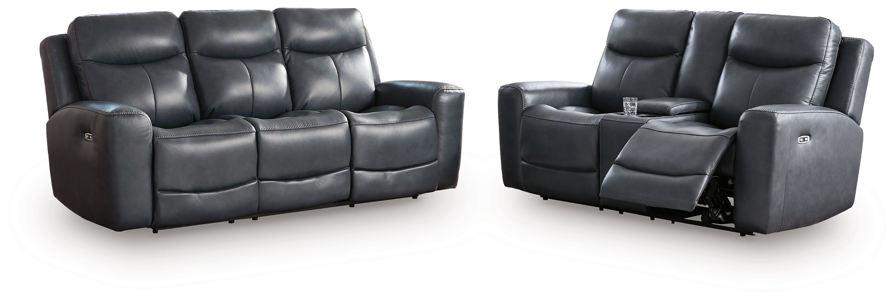 fuwaleフワレ様　anuansチャコール2 Next Move Sofa and Loveseat in Admiral – Luna Furniture