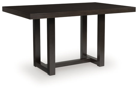 Neymorton Dark Grayish Brown Counter Height Table from Ashley - Luna Furniture