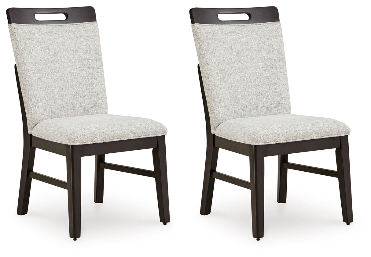 Neymorton Light Gray/Brown Dining Chair, Set of 2 from Ashley Furniture - Luna Furniture