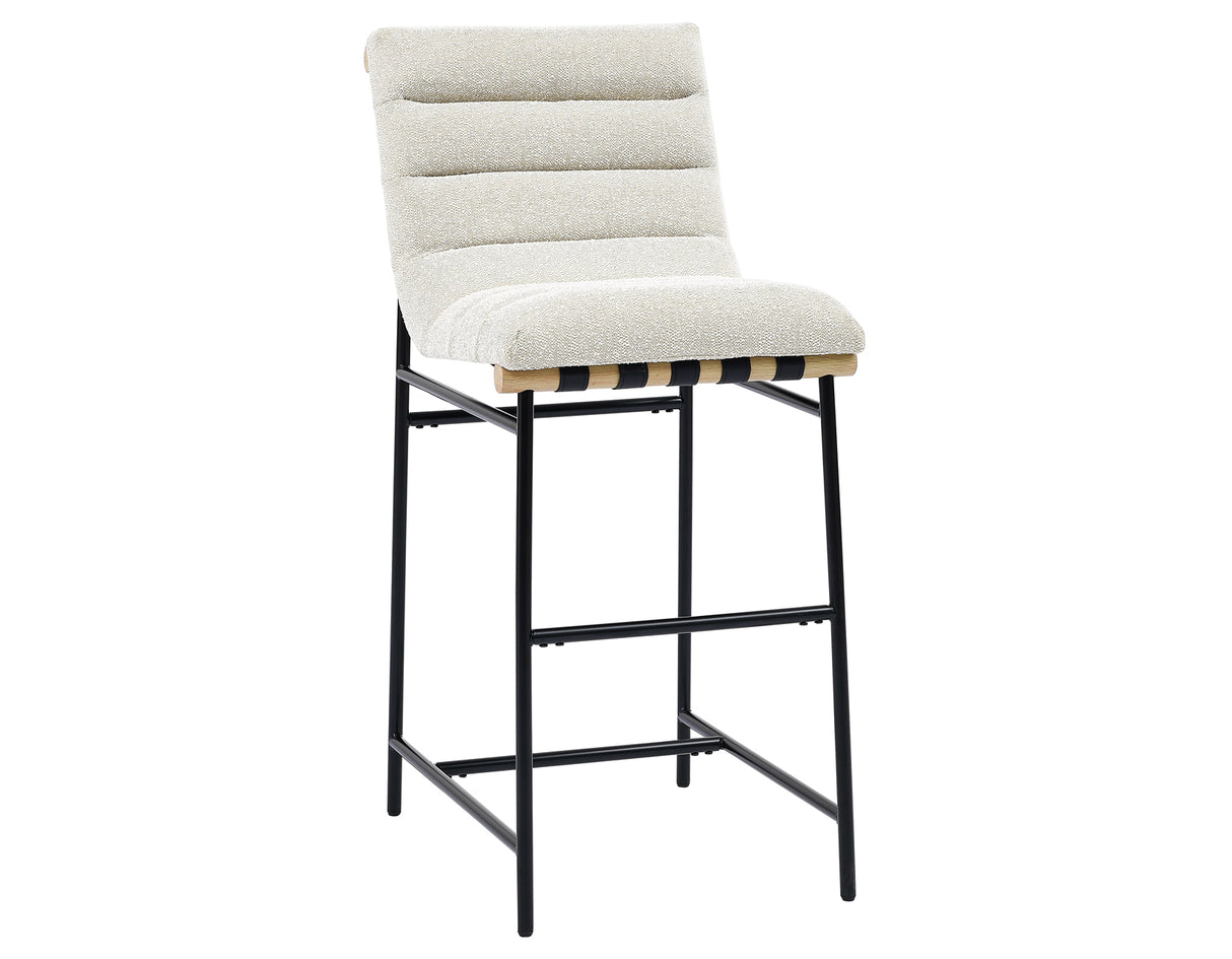 Nicco Black/Eggshell 30-inch Bar Chair from Steve Silver - Luna Furniture