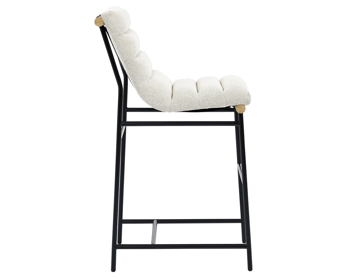 Nicco Black/Eggshell 30-inch Bar Chair from Steve Silver - Luna Furniture