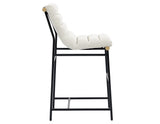 Nicco Black/Eggshell 30-inch Bar Chair from Steve Silver - Luna Furniture