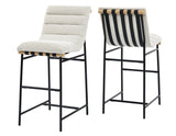 Nicco Black/Eggshell 30-inch Bar Chair, Set of 2 from Steve Silver - Luna Furniture