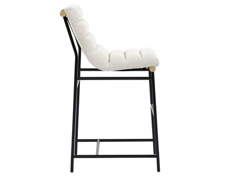 Nicco Black/Eggshell 30-inch Bar Chair, Set of 2 from Steve Silver - Luna Furniture