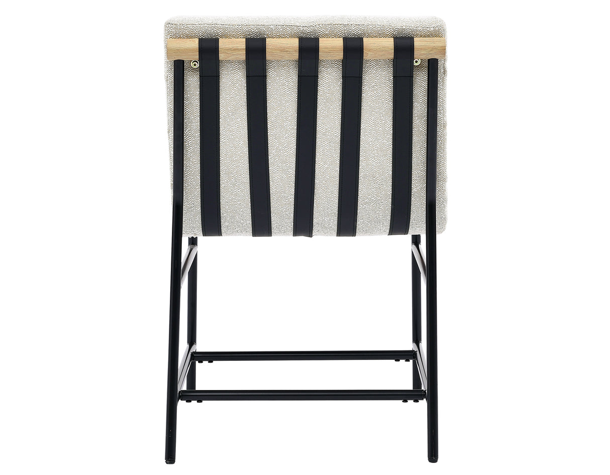 Nicco Side Chair Bucket Seat, Eggshell Fabric from Steve Silver - Luna Furniture