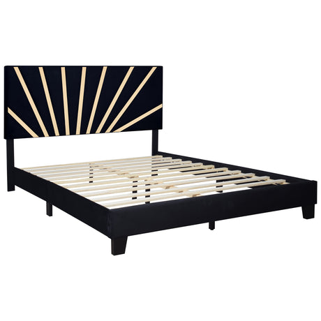 Nico Black King Platform Bed from Happy Homes - Luna Furniture
